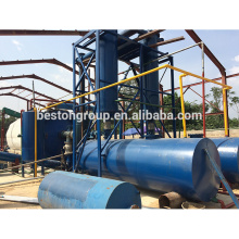 CAP-6T/D, The Size of reactor is D2200*L6000mm, professional used rubber pyrolysis plant to oil